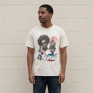 Brent Faiyaz F*ck The World Its A Wasteland Tour T Shirt XL‎ Cream Rap R&B